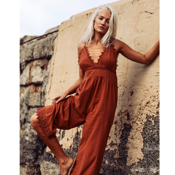 Billabong Pants - Billabong Lace and Lies Jumpsuit NWT